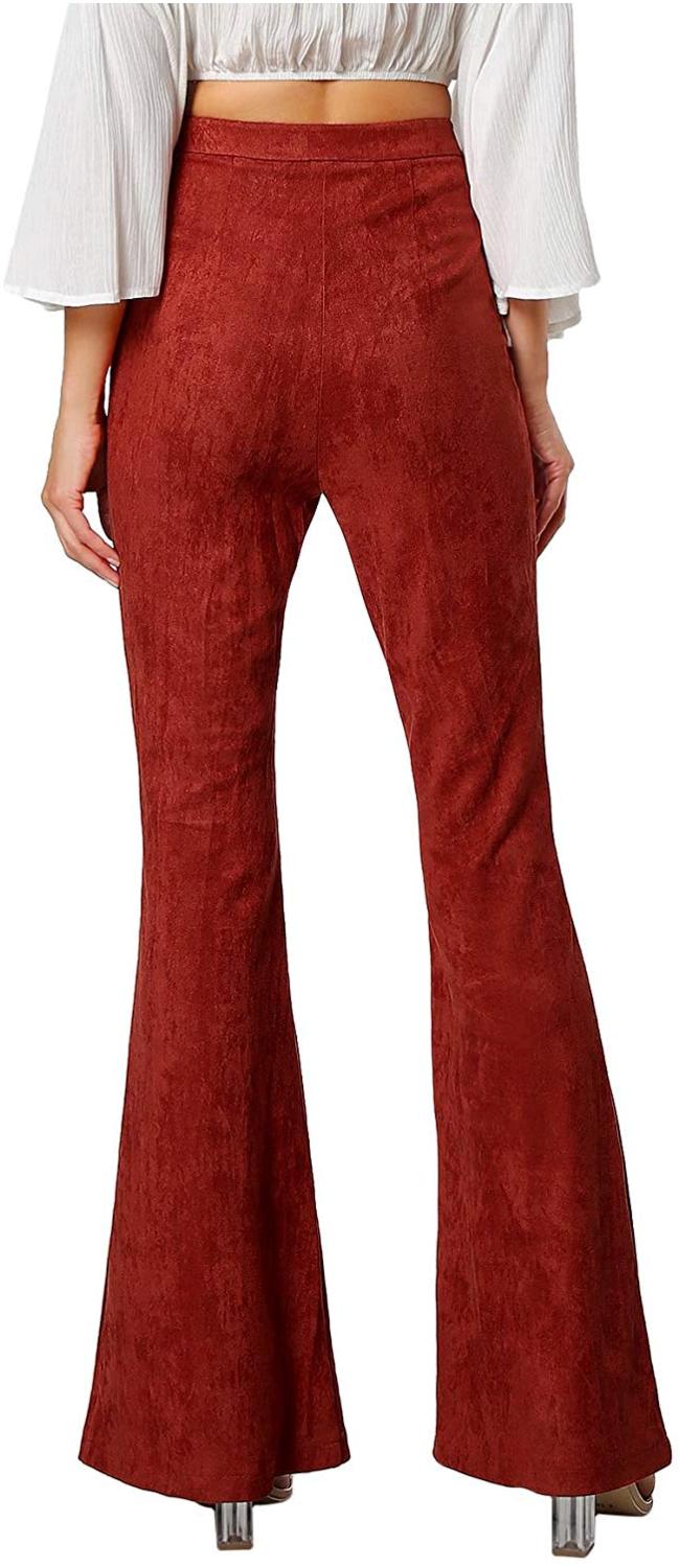 bell bottom red pants