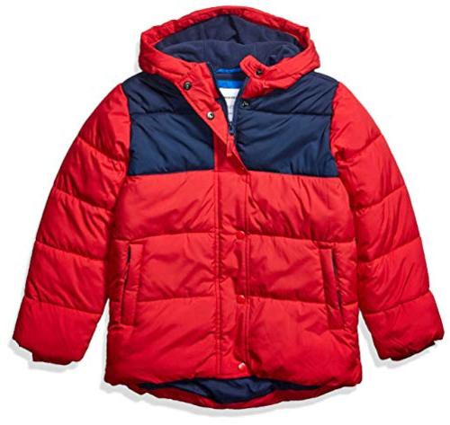 Essentials Boys Heavy-Weight Hooded Puffer Jackets Coats