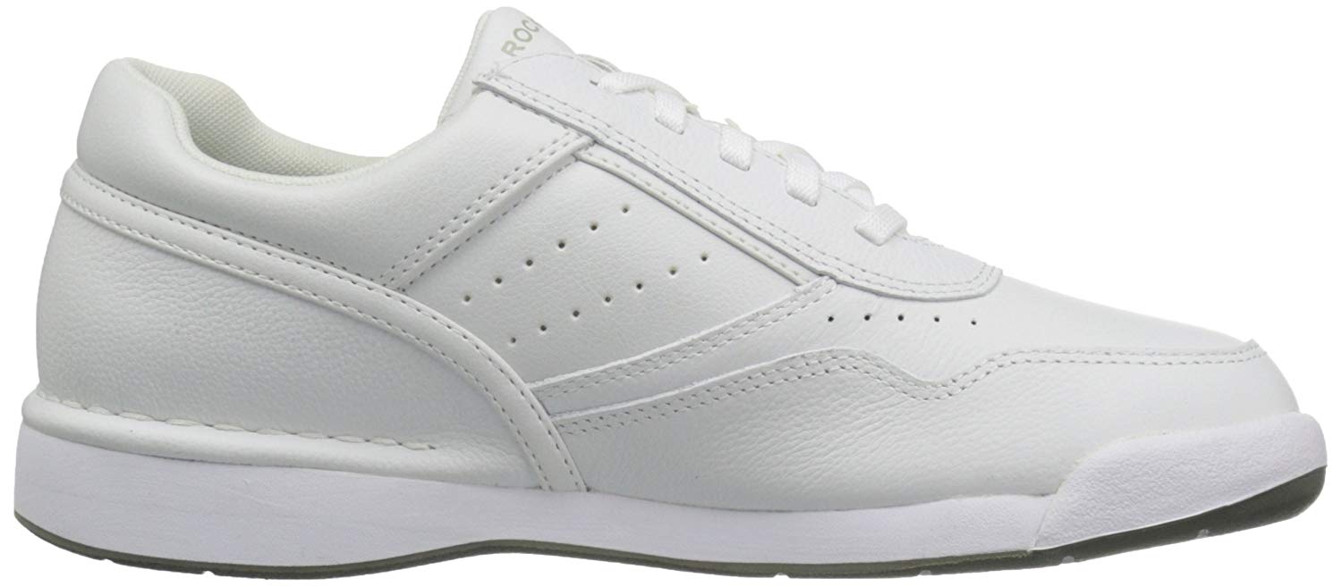 Rockport Men's Shoes M7100 ProWalker Leather Low Top Lace Up, White ...