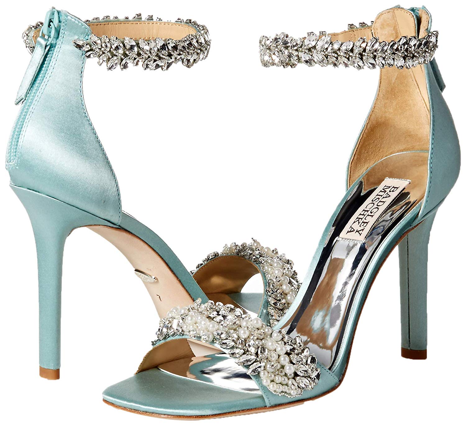 fiorenza embellished ankle strap evening shoe