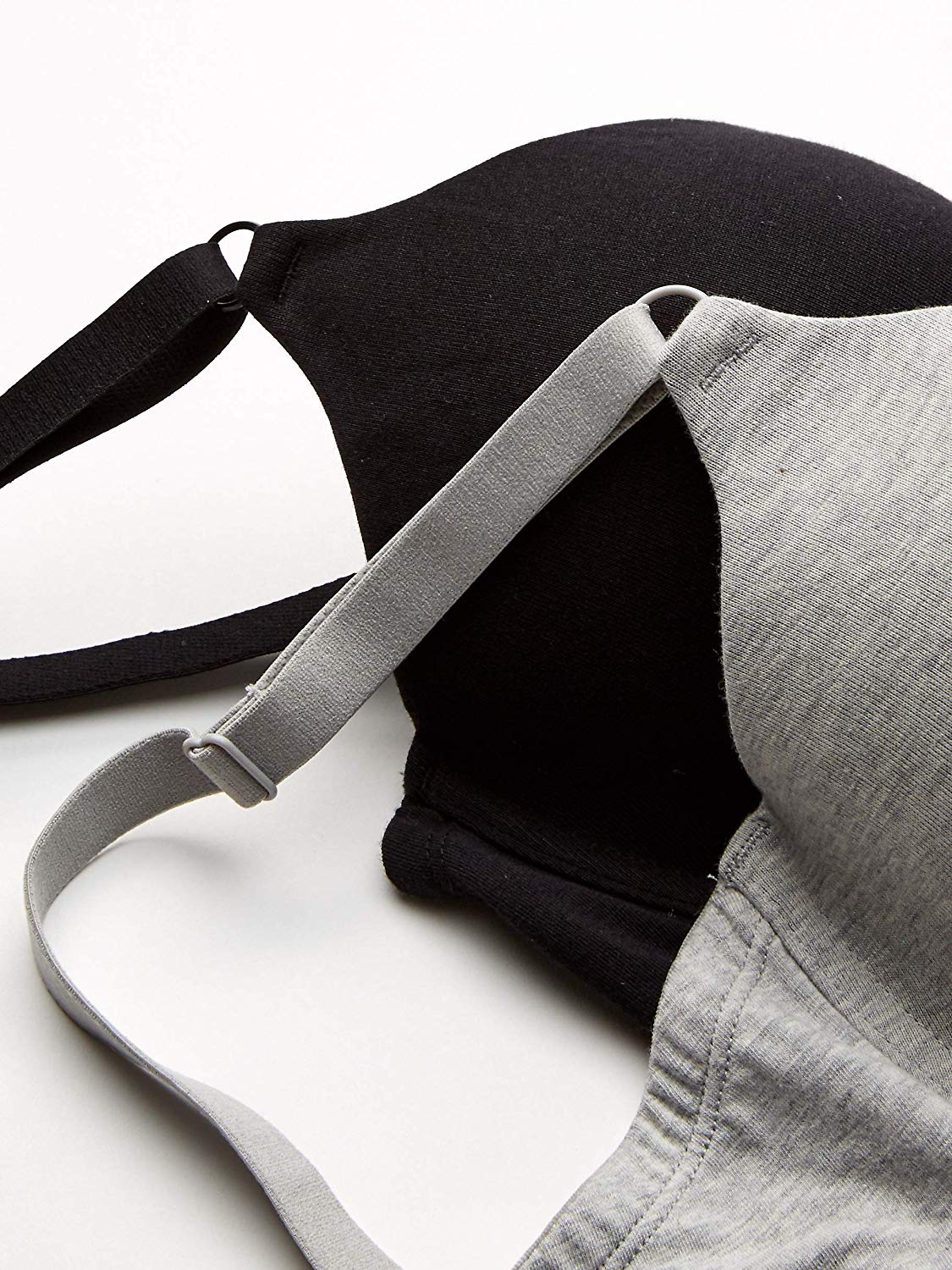 Fruit of the Loom Women's 2-Pack T-Shirt Bra,, Black/Heather Grey, Size 38C ZYjB | eBay