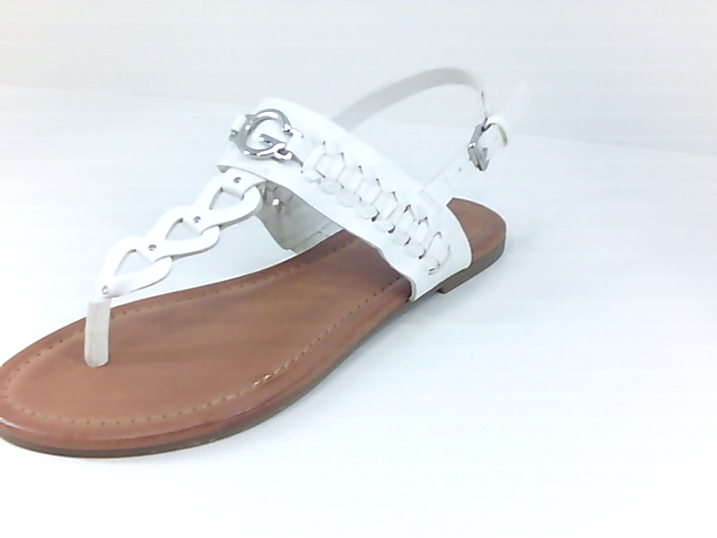 Guess Women�s Shoes Flat Sandals, White, Size 7.5 eBay