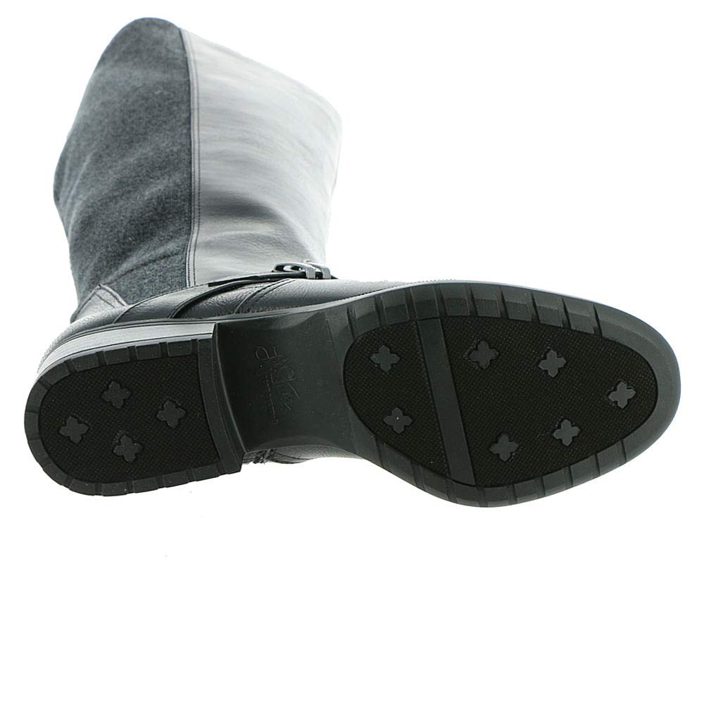 lifestride wide calf black boots