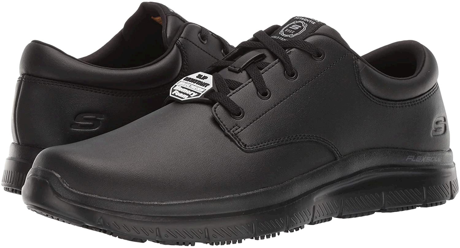 Skechers Men's Flex Advantage Sr Fourche Food Service Shoe, Black, Size ...