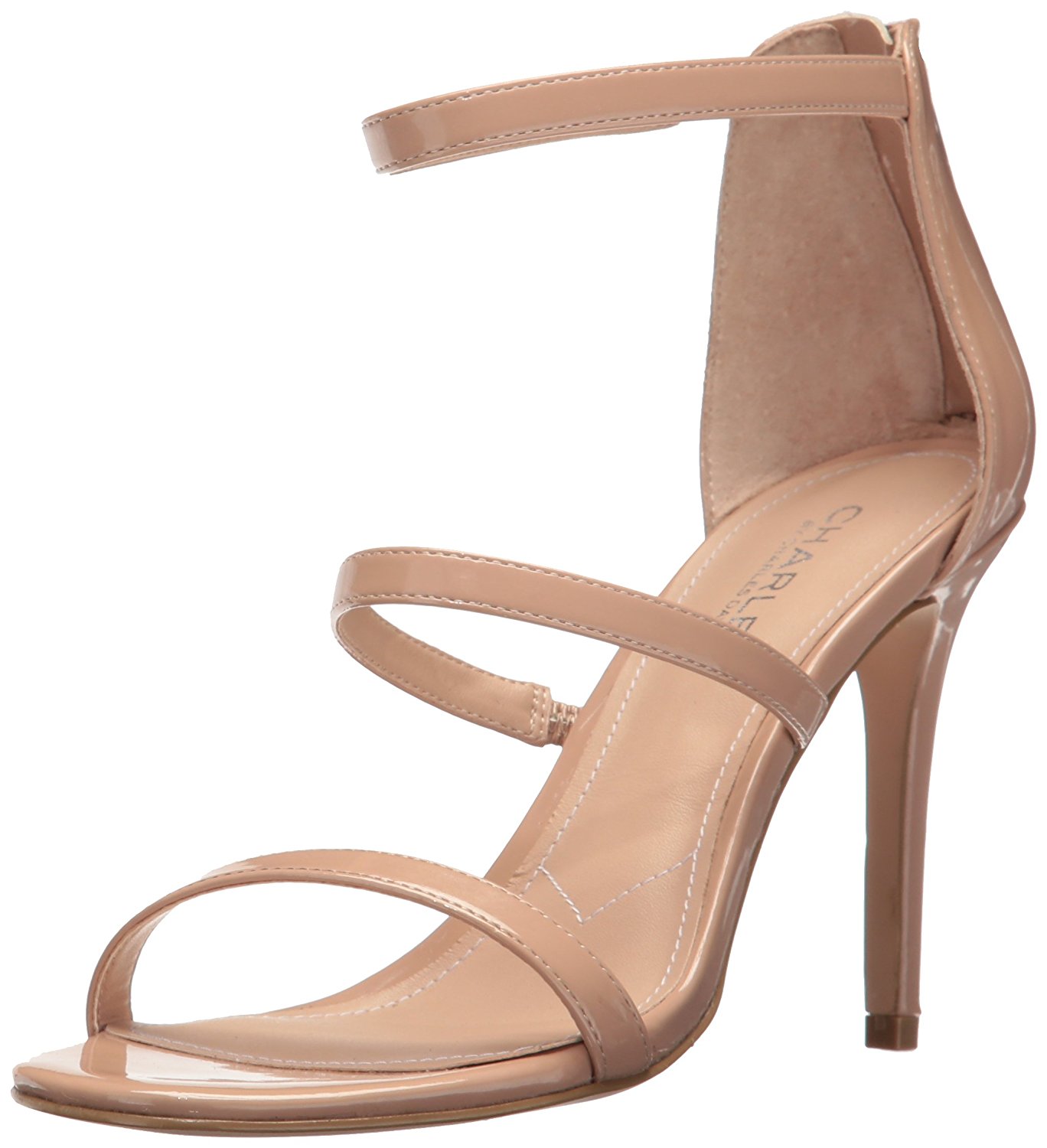Charles by Charles David Womens Ria Open Toe Casual Ankle Strap Nude Size 85 Charles by Charles David Womens Ria Open Toe Casual Ankle Strap Nude Size 85