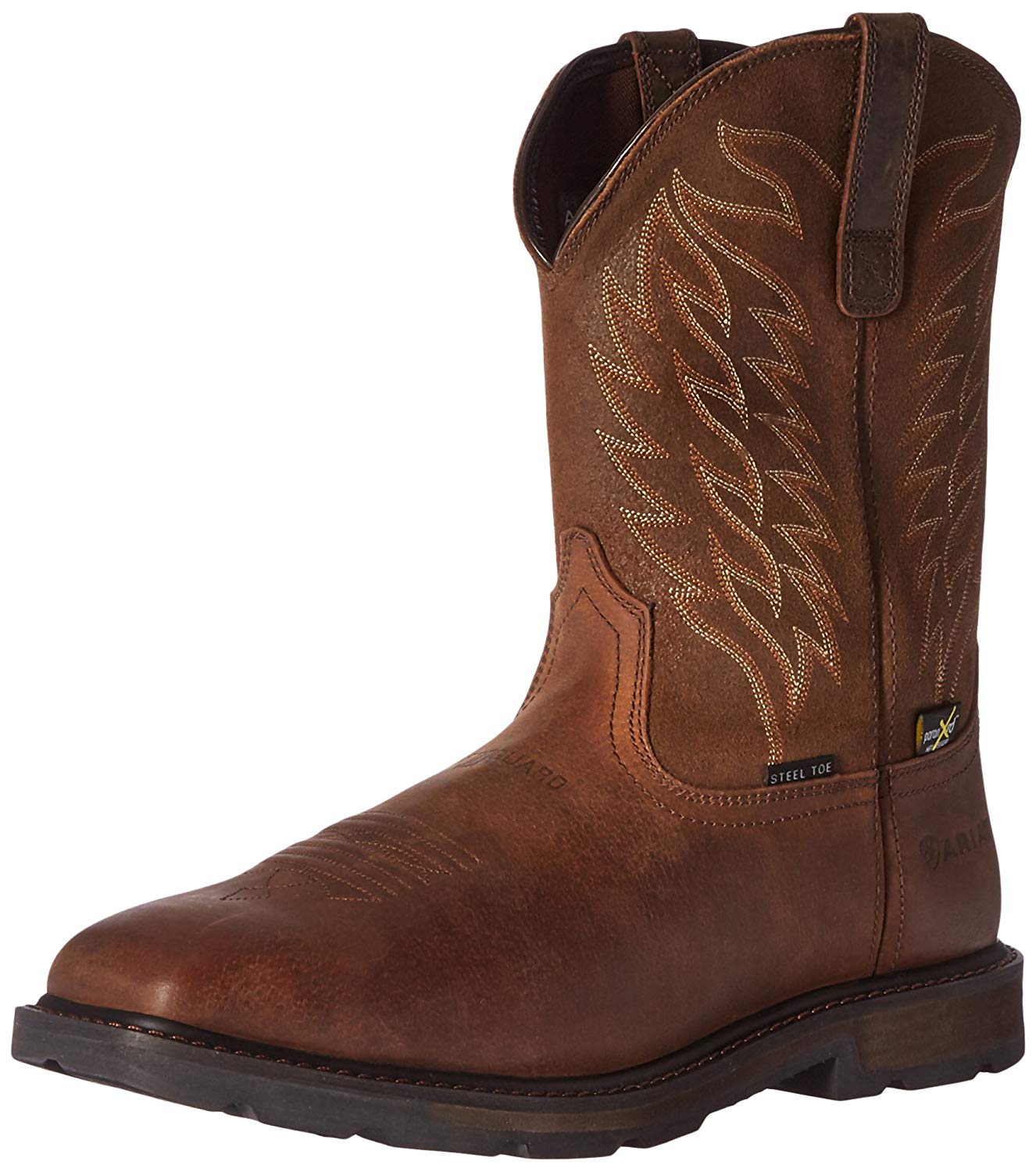 Ariat Mens Groundbreaker Closed Toe Mid-Calf Western Boots, Brown, Size ...