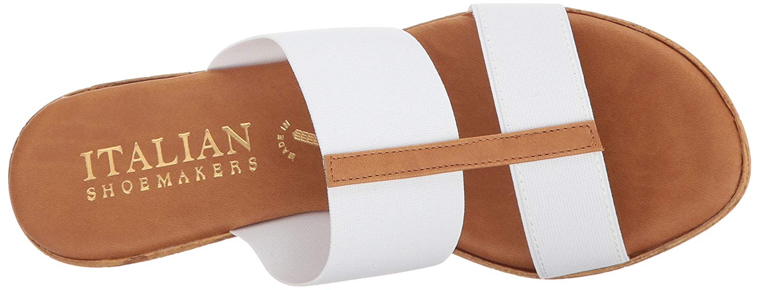 Italian Shoemakers Women's Golden Wedge Sandal, White, Size 9.0 nF3O | eBay
