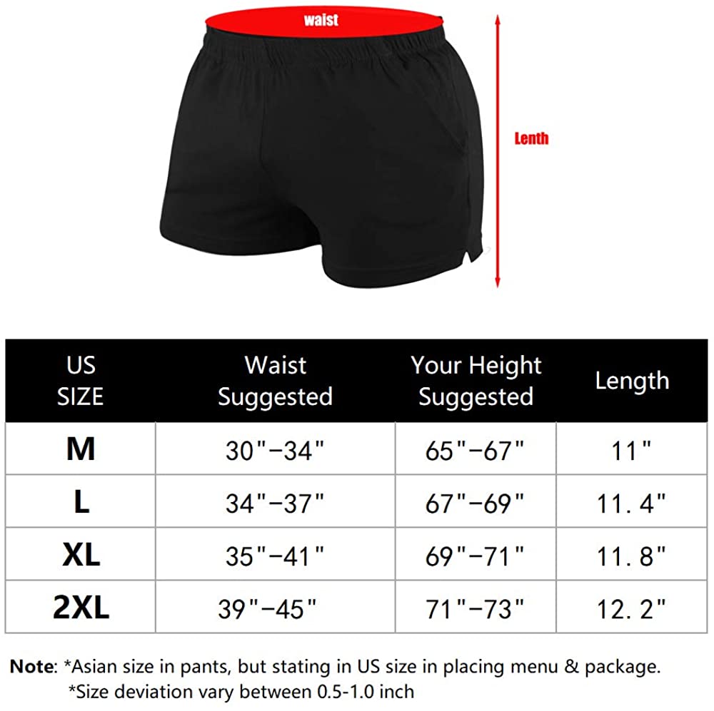 Muscle Alive Men's Running Shorts with Pockets 3