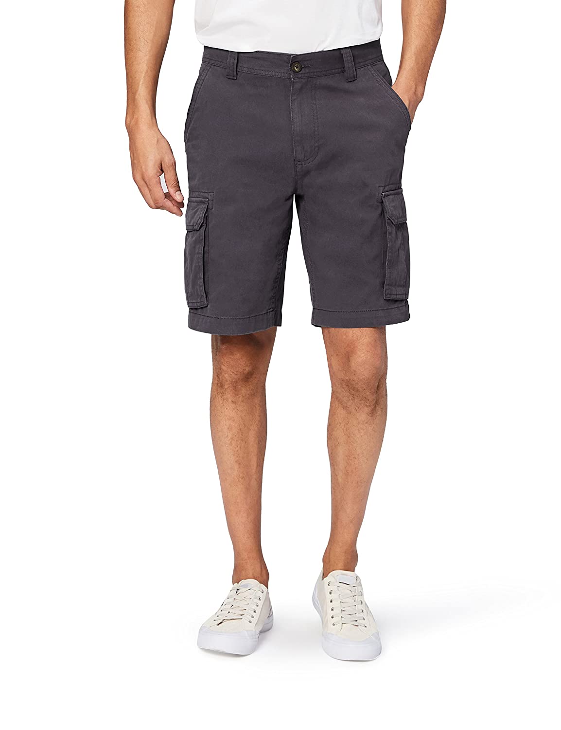 Essentials Men's Classic-Fit Cargo Short, Grey, 36, Grey, Size 36 igiV ...