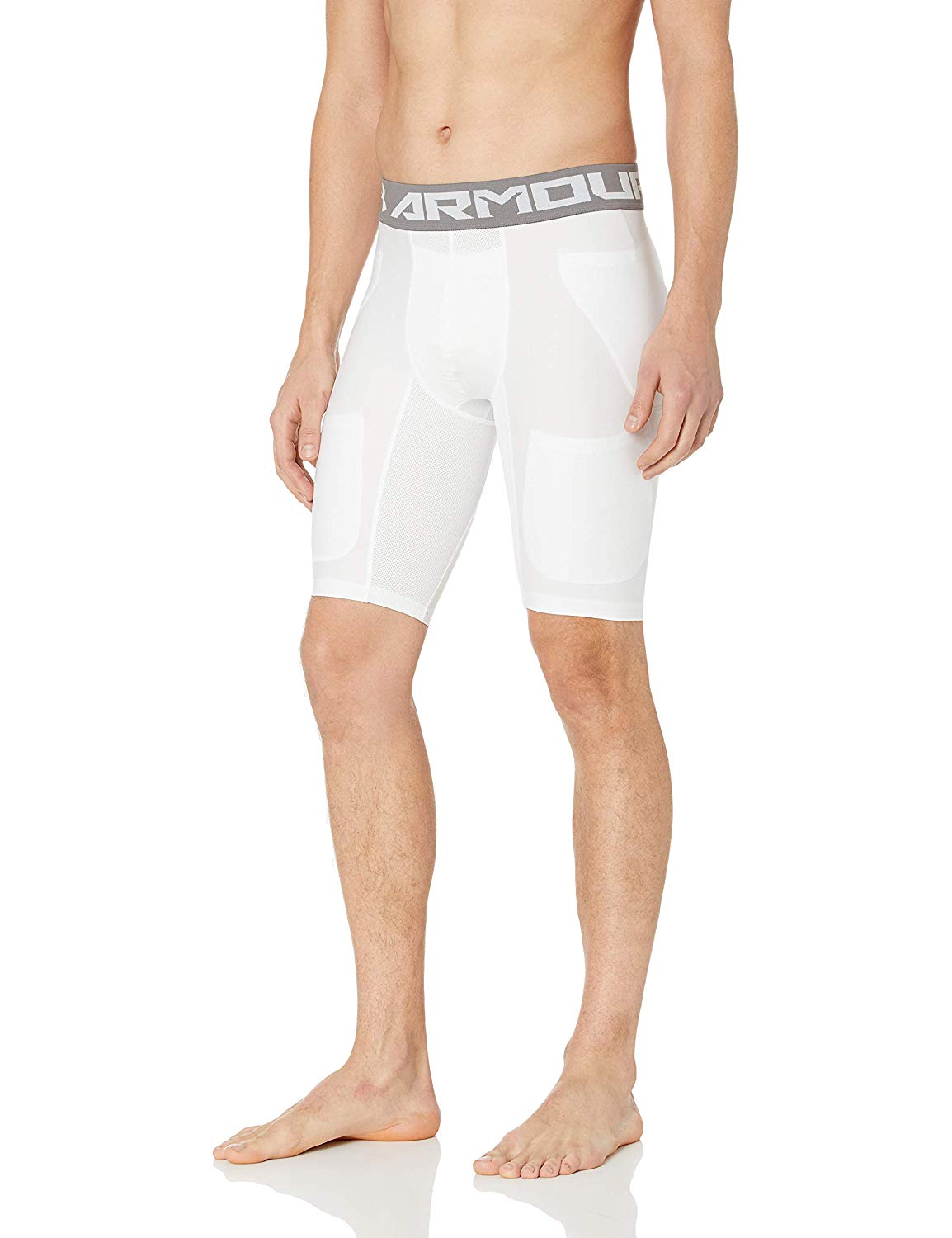 Under Armour Men's Football 6 Pocket Girdle,, White (100)/Graphite