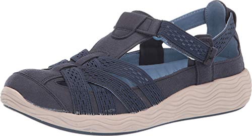 navy blue bare trap sandals