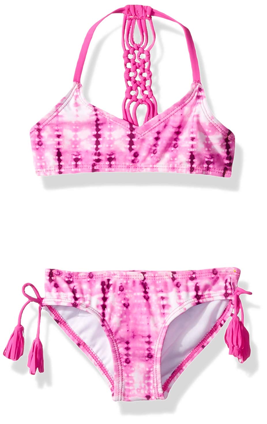 Kanu Surf Big Girls' Willow V-Neck Bikini Beach Sport 2-Piece, Pink ...