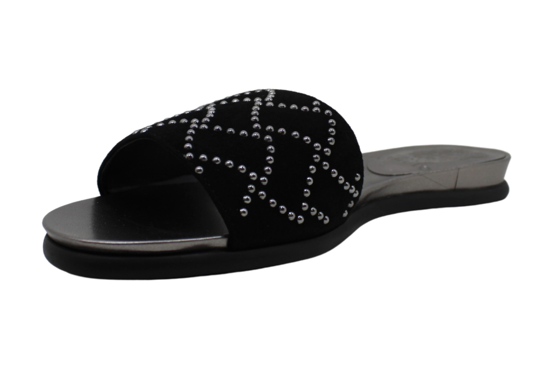 Vince Camuto Womens Emeren Suede Open Toe Casual Slide Sandals, Black, Size 5.0 | eBay