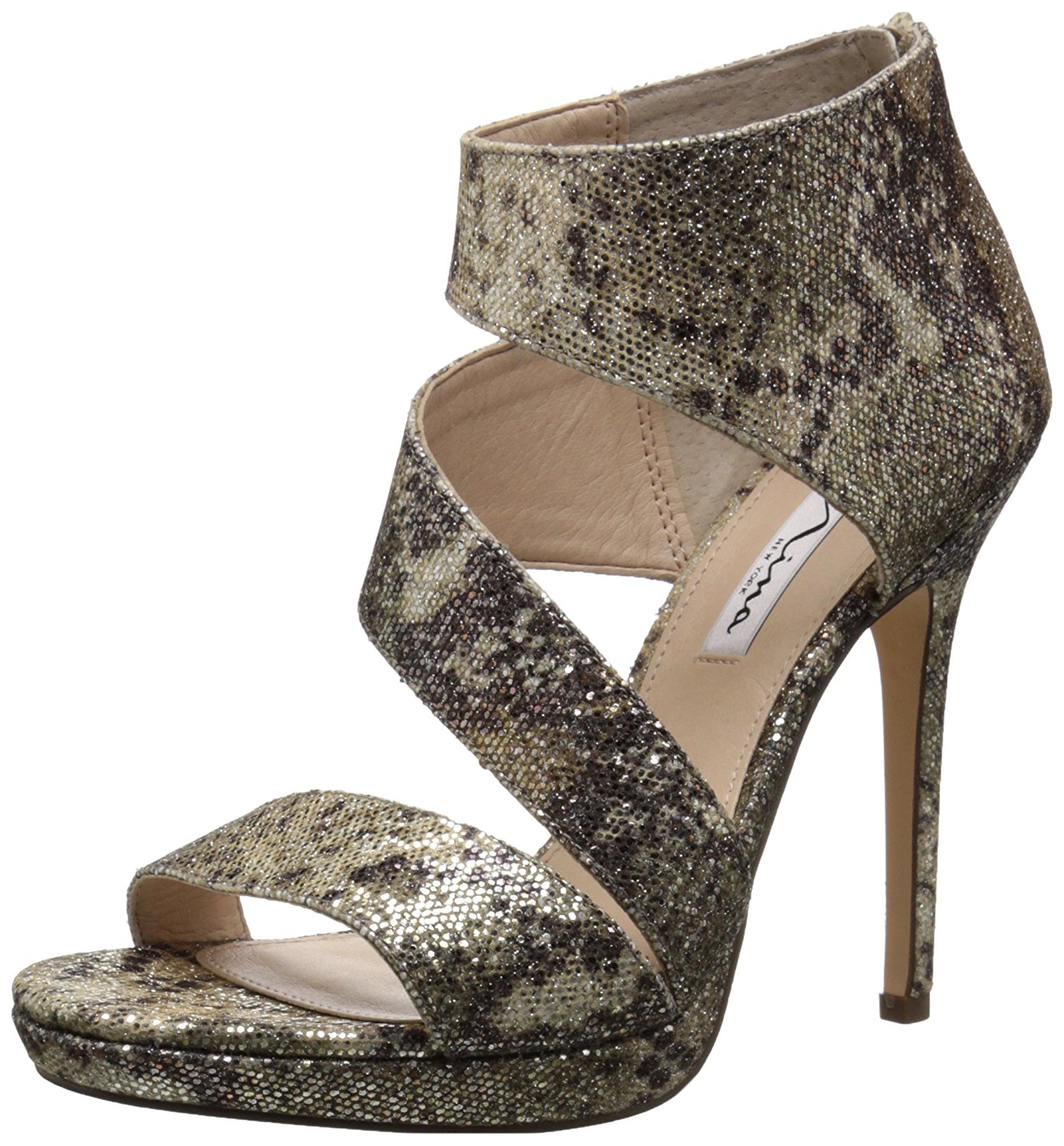 Nina Womens Faust Open Toe Ankle Wrap Platform Pumps Natural Syra Size 5.5 Nina Womens Faust Open Toe Ankle Wrap Platform Pumps Natural Syra Size 5.5