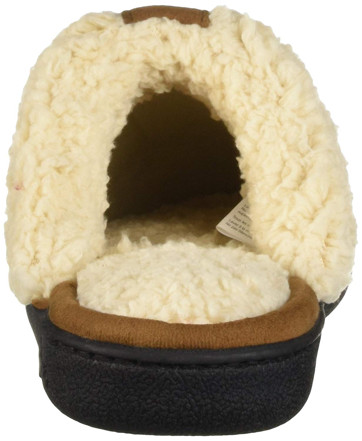 Dearfoams Womens Toe Scuff Slipper Faux Fur Closed Toe Slip, Cabernet, Size 11.0 | eBay