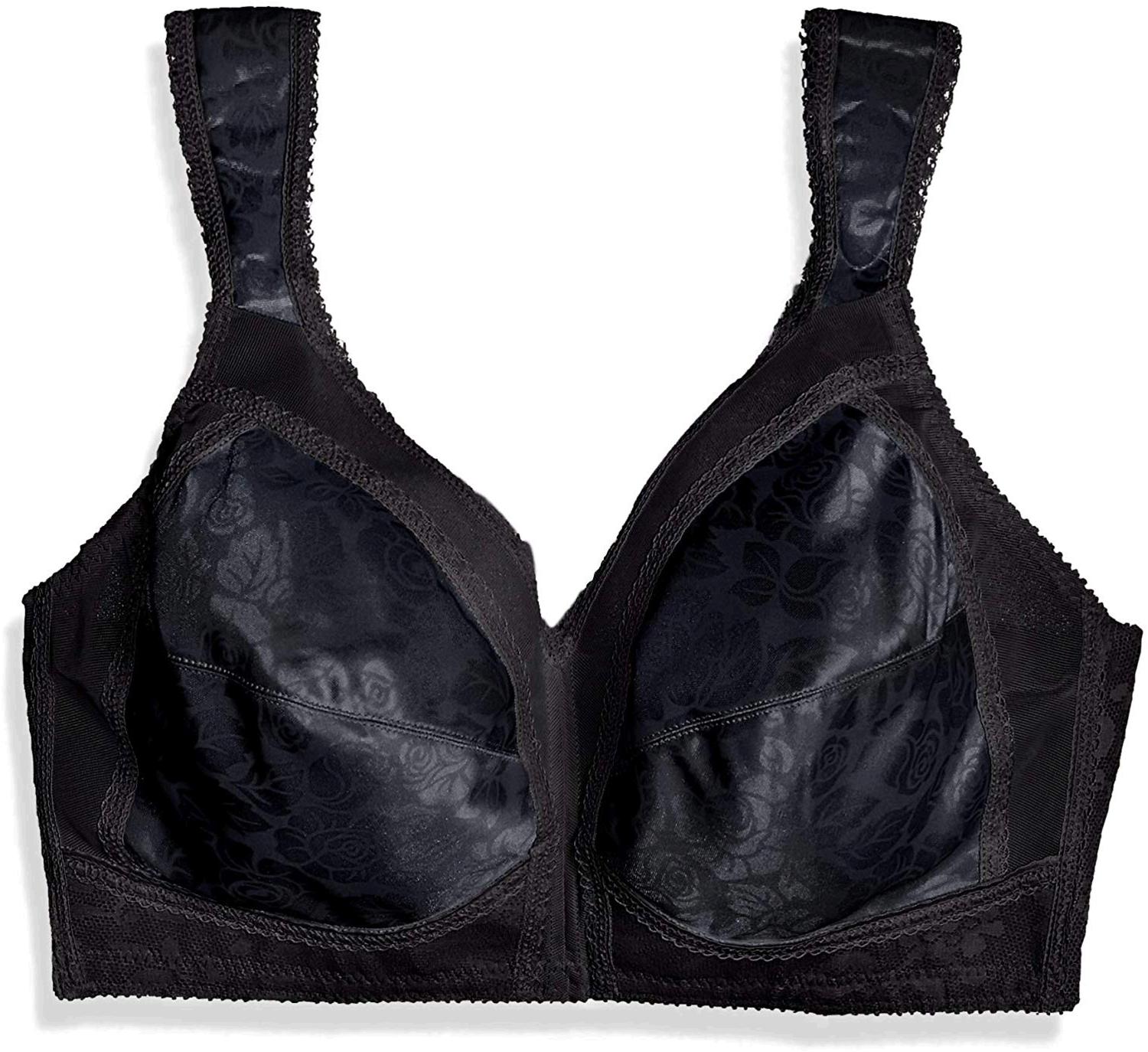 Playtex Women's Plus Size 18 Hour Original Comfort Strap Bra, Black ...