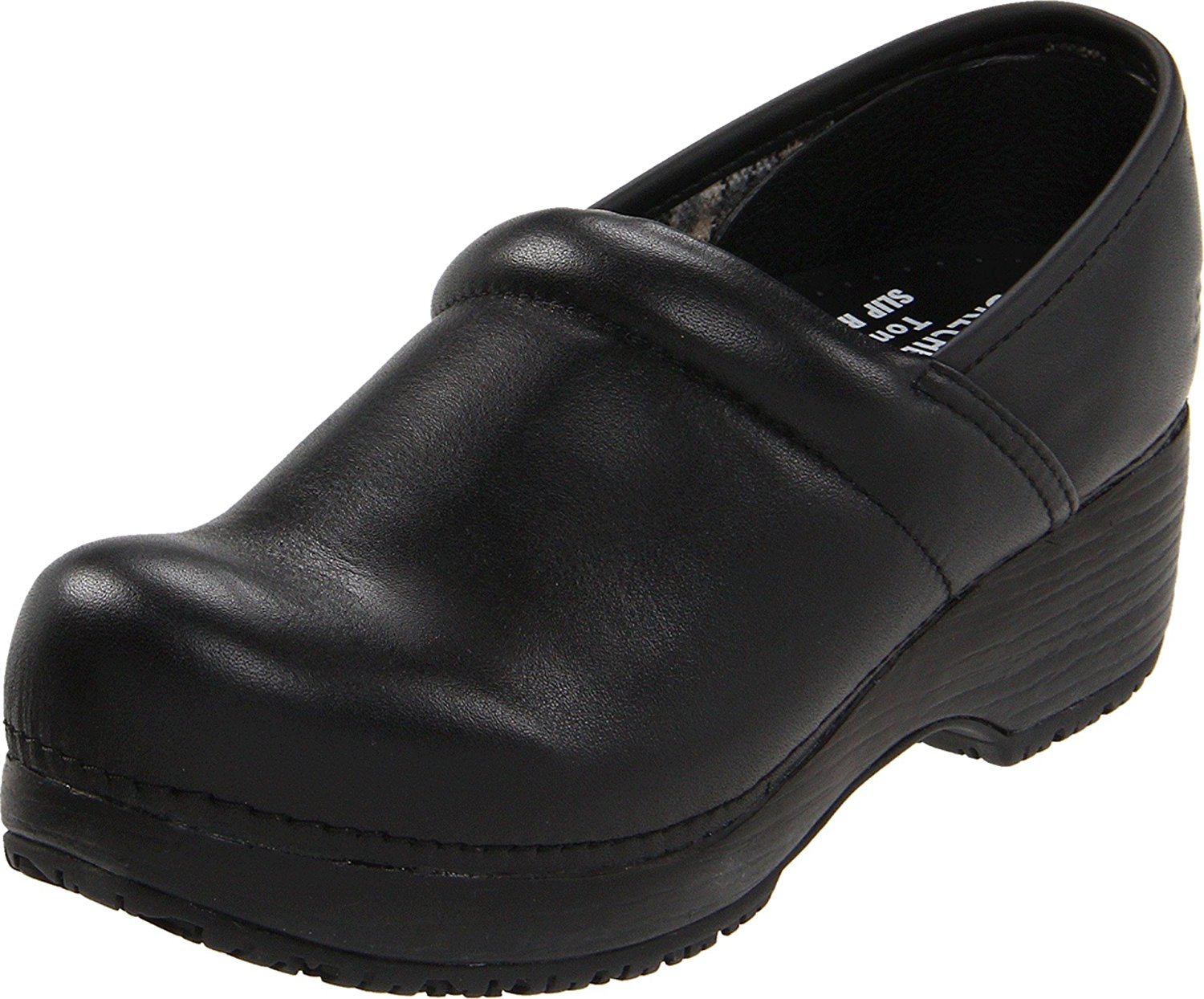 Skechers Womens Comfort Flex Leather Closed Toe Mules Black Size 100