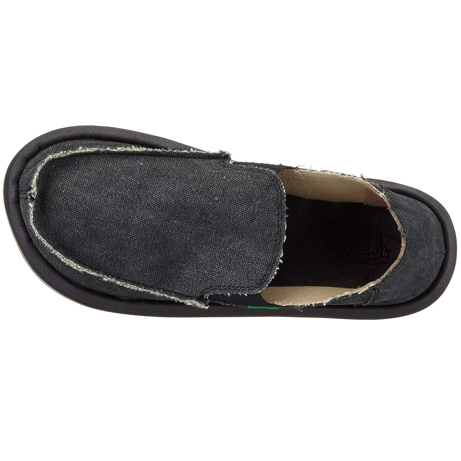 Sanuk Men's Vagabond Slip On, Brindle, 10 M US, Charcoal, Size 11.0 ...