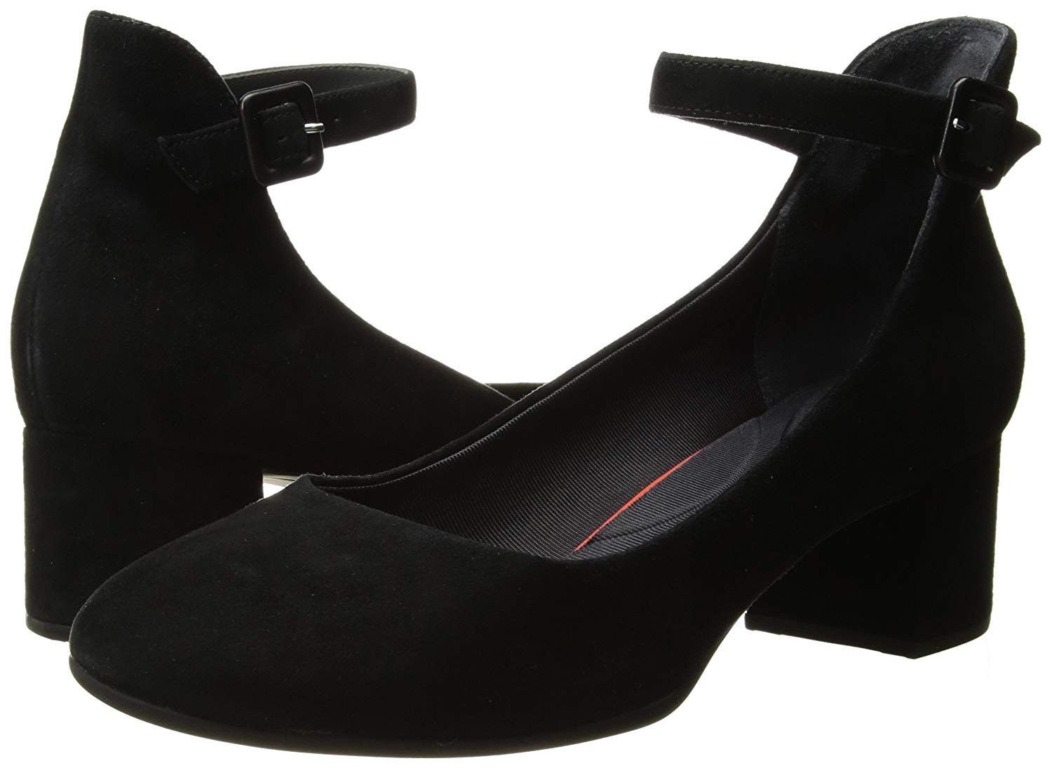 round toe ankle strap shoes