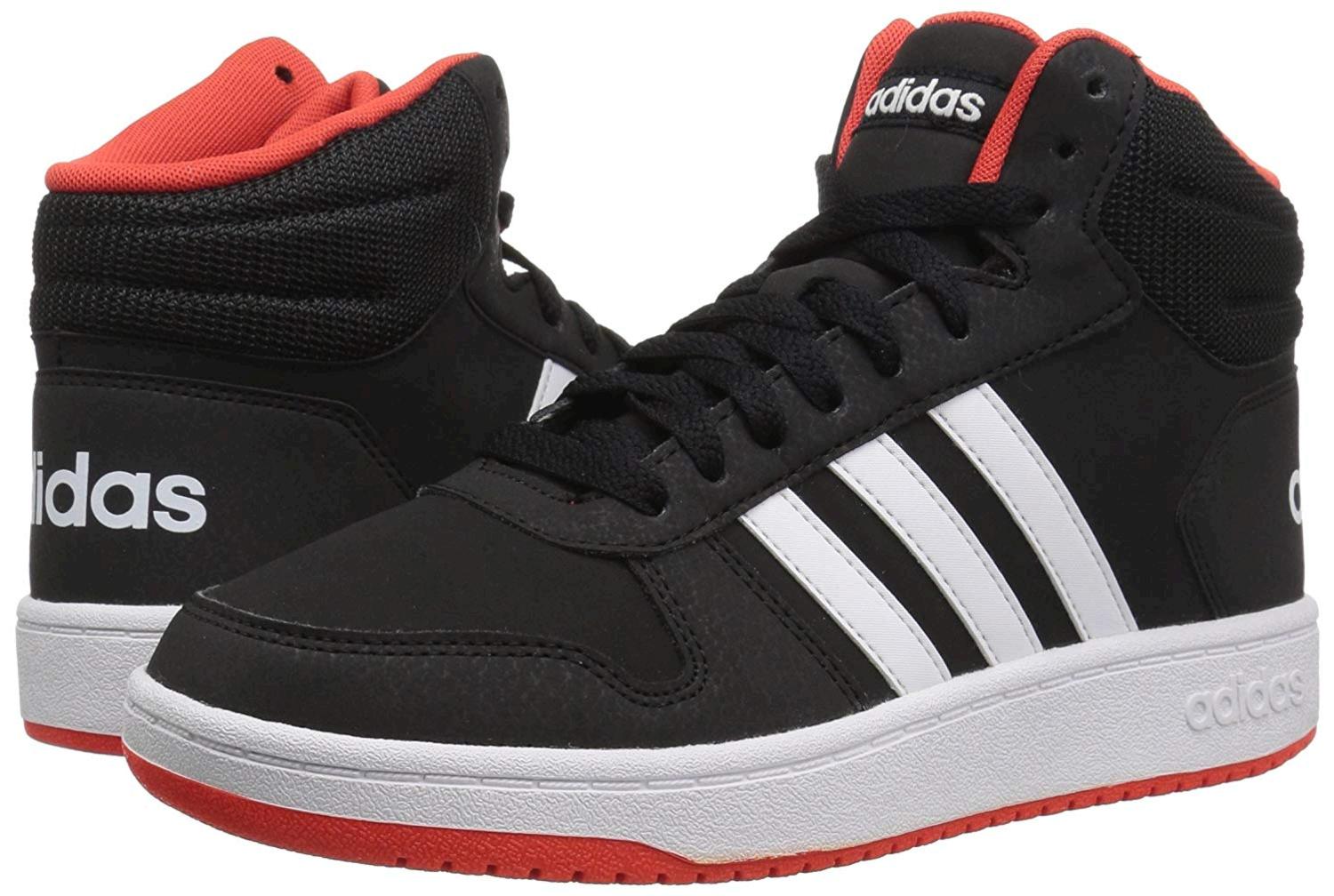 Adidas Children Shoes Hoops Mid 2.01, Black/White/Red, Size 6.5 rjUW | eBay