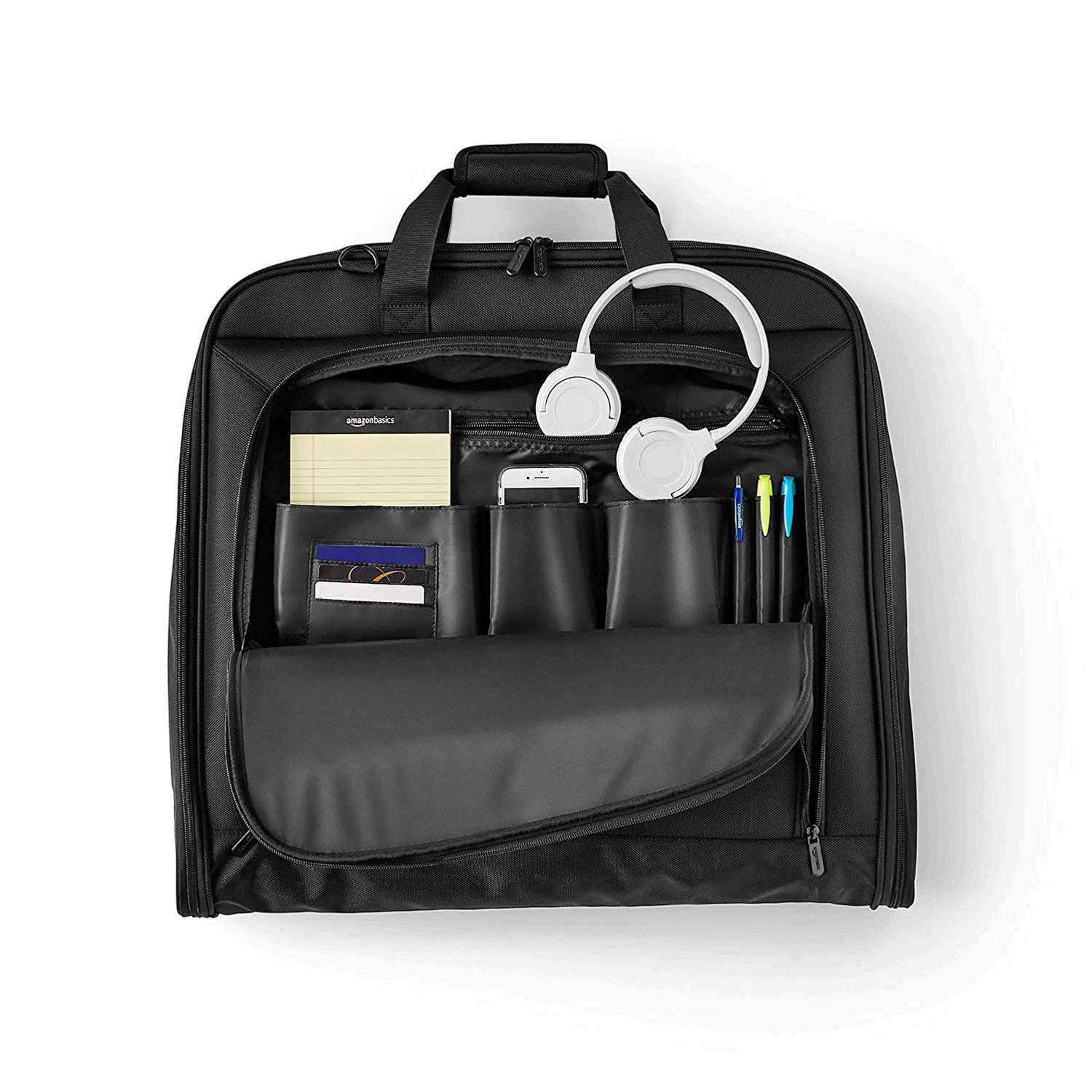 AmazonBasics Premium Travel Hanging Luggage Suit Garment Bag -, Black, Size 40&quot; | eBay