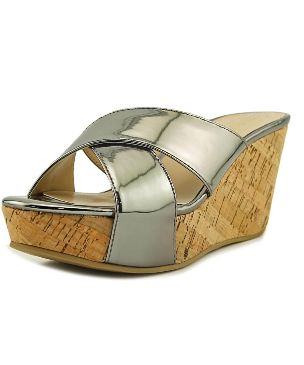 Ann Marino Womens Kelly Open Toe Special Occasion Platform Pewter Size 85 Ann Marino Womens Kelly Open Toe Special Occasion Platform Pewter Size 85