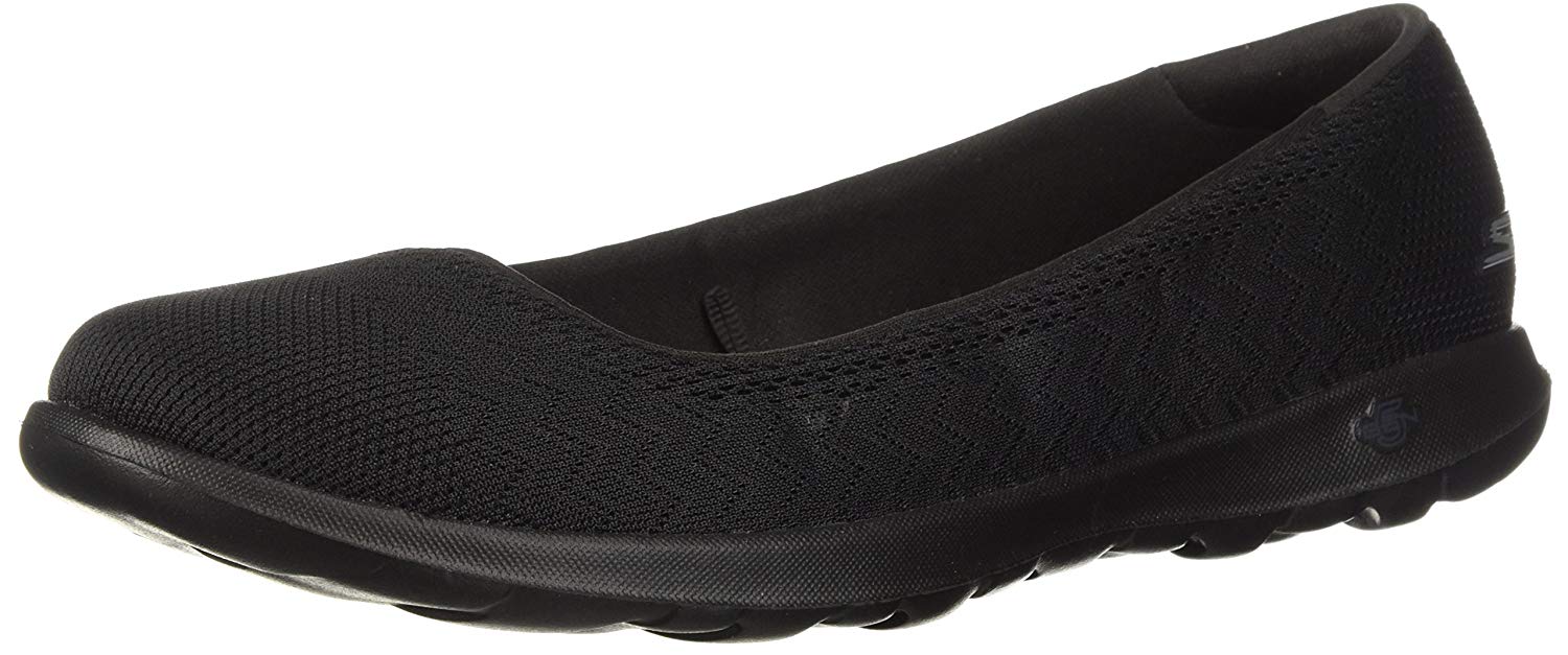 Skechers Womens 15400 Crocodile Round Toe SlingBack Slide Flats, Black ...