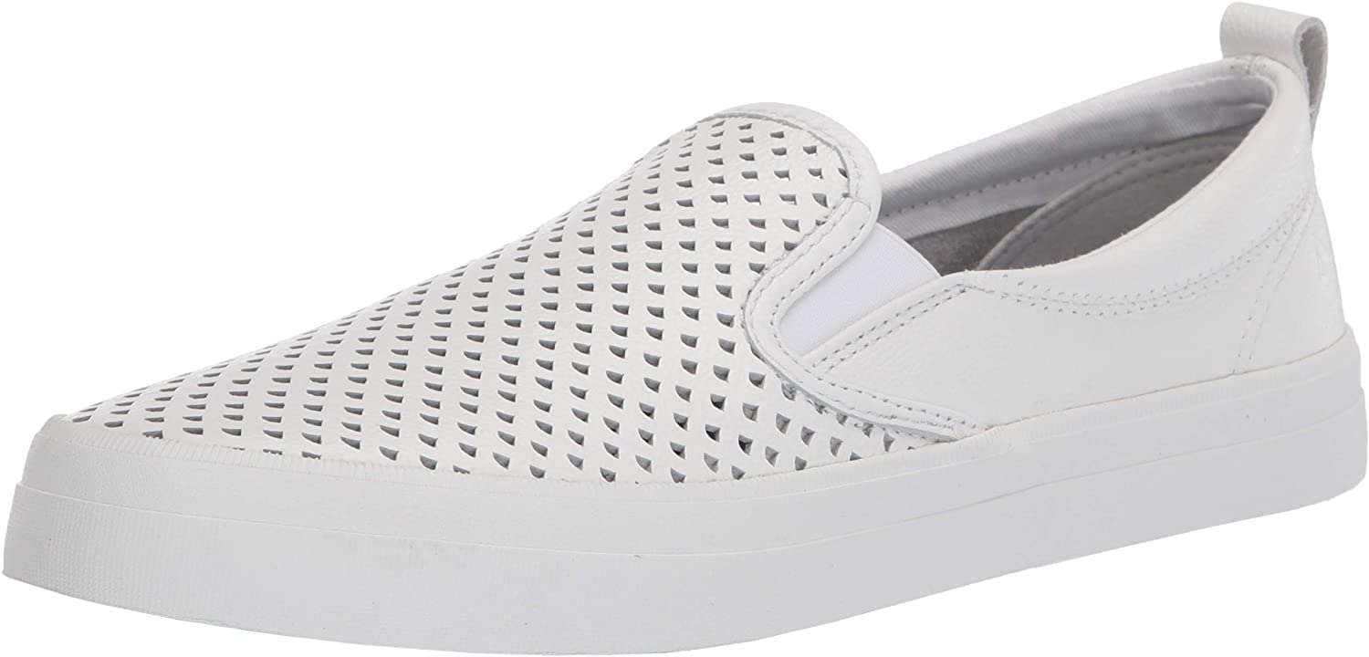 crest twin gore scalloped perforated sneaker