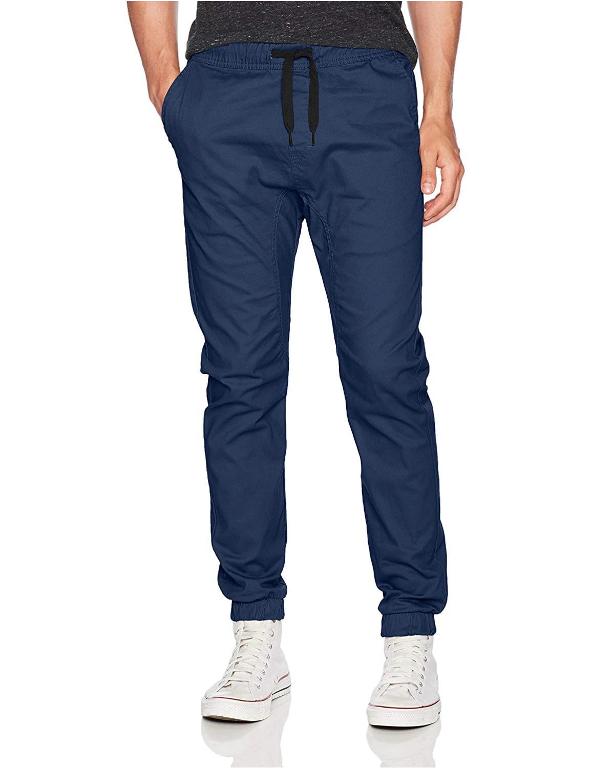 wt02 men's basic jogger fleece pants