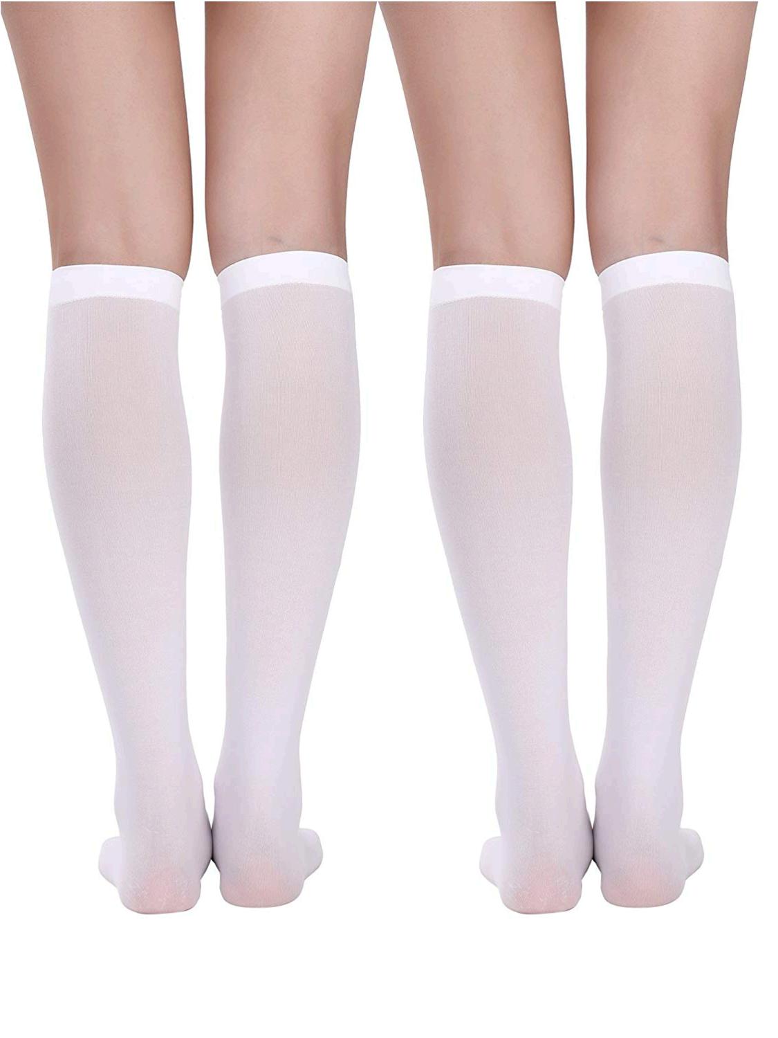 best and less knee high white socks