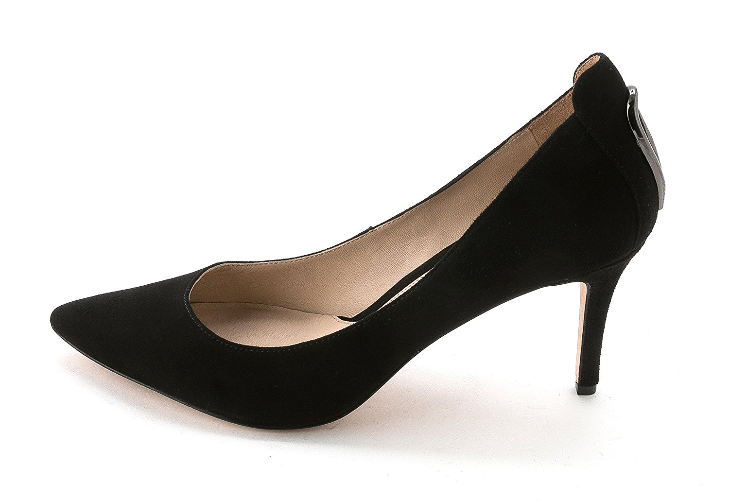 Carolinna Espinosa Womens Lenore Leather Pointed Toe Black Suede Size 10.0 Carolinna Espinosa Womens Lenore Leather Pointed Toe Black Suede Size 10.0