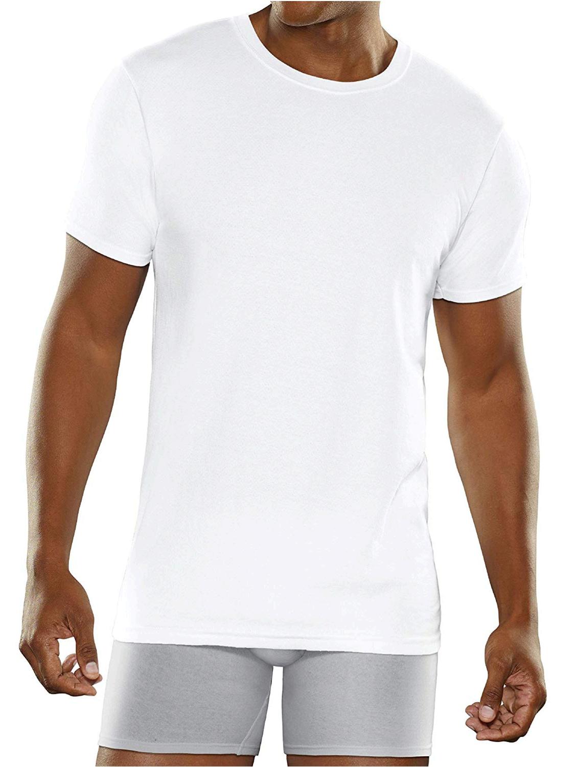 Fruit of the Loom Men's 3-Pack Breathable Crew T-Shirt,, White Ice ...