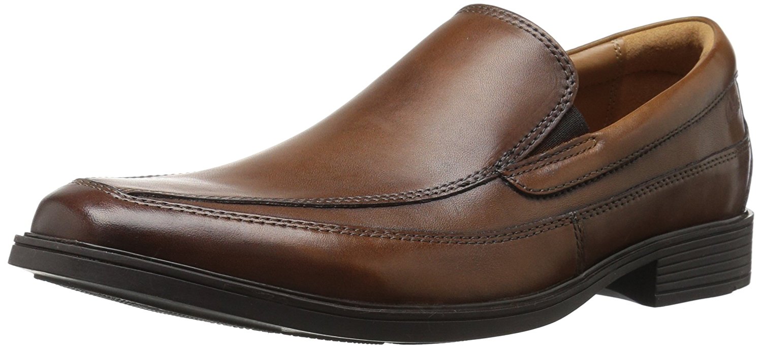 Clarks Men's Shoes Tilden Closed Toe Slip On Shoes, Dark Tan, Size 11.0 ...