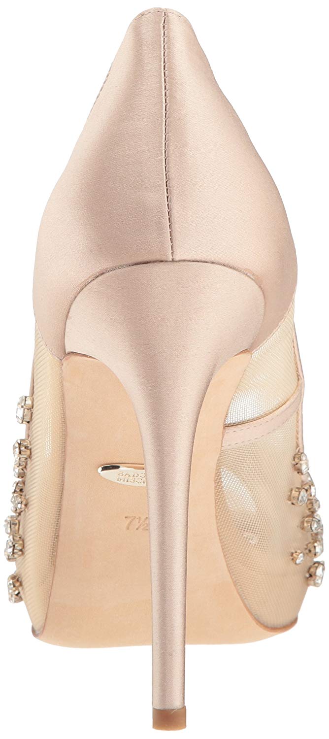 badgley mischka latte satin