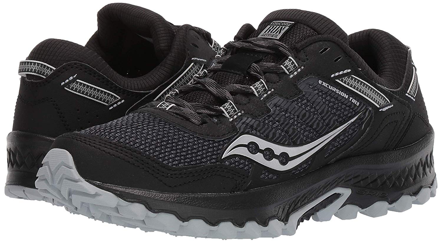 black saucony running shoes