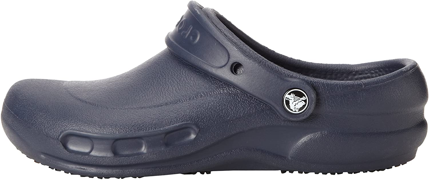 Crocs Unisex-Adult Bistro Clog | Slip Resistant Work Shoes, Navy, Size ...