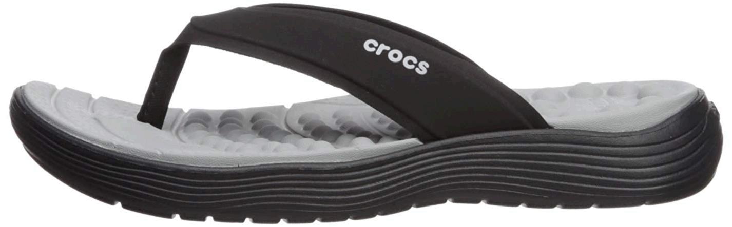 Crocs Women's Reviva Flip Flop, Black/Black, Size 6.0 rynG | eBay