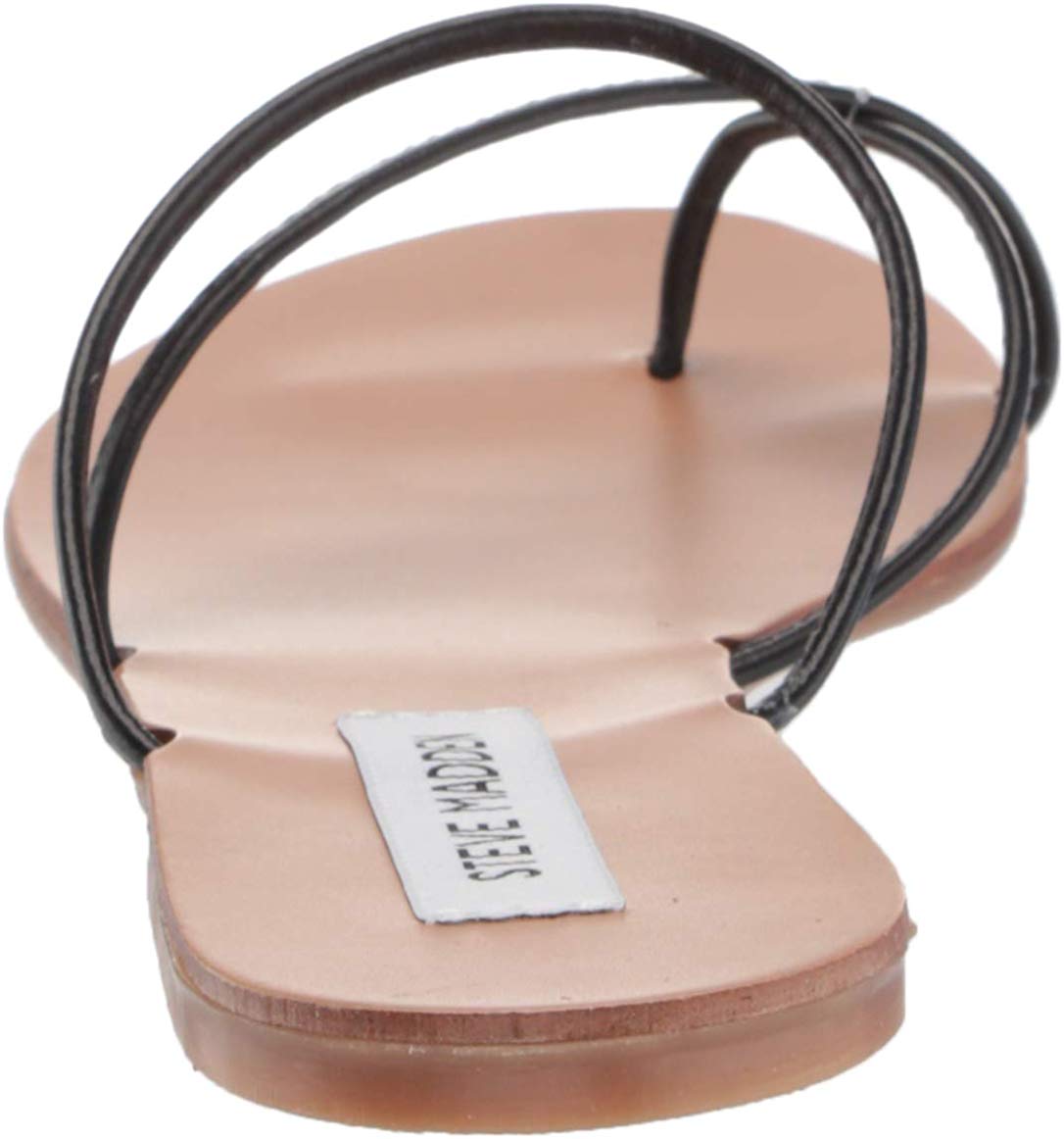 steve madden black leather sandals