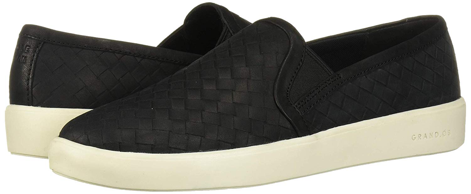 cole haan scalloped slip on sneaker