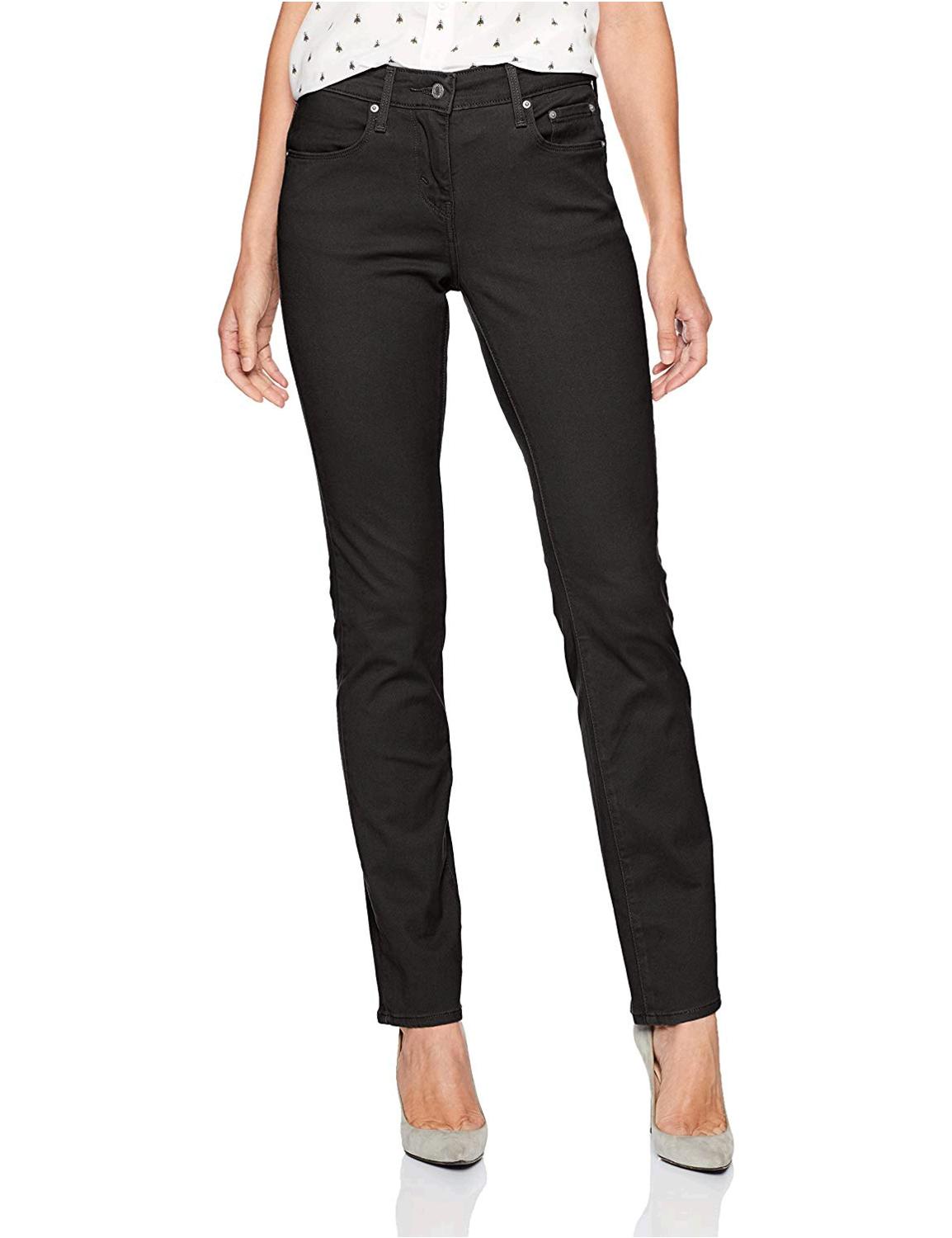 Levi's Women's 505 Straight Jeans, Black Onyx, 28 (US, Black Onyx, Size ...