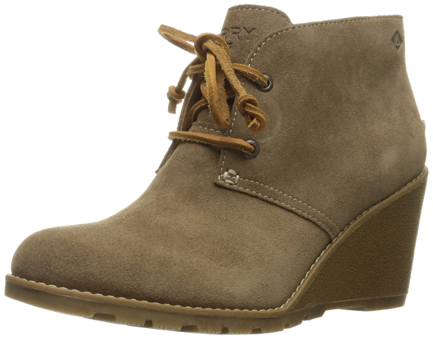 Sperry Womens Stella Leather Round Toe Ankle Fashion Boots, Taupe, Size ...