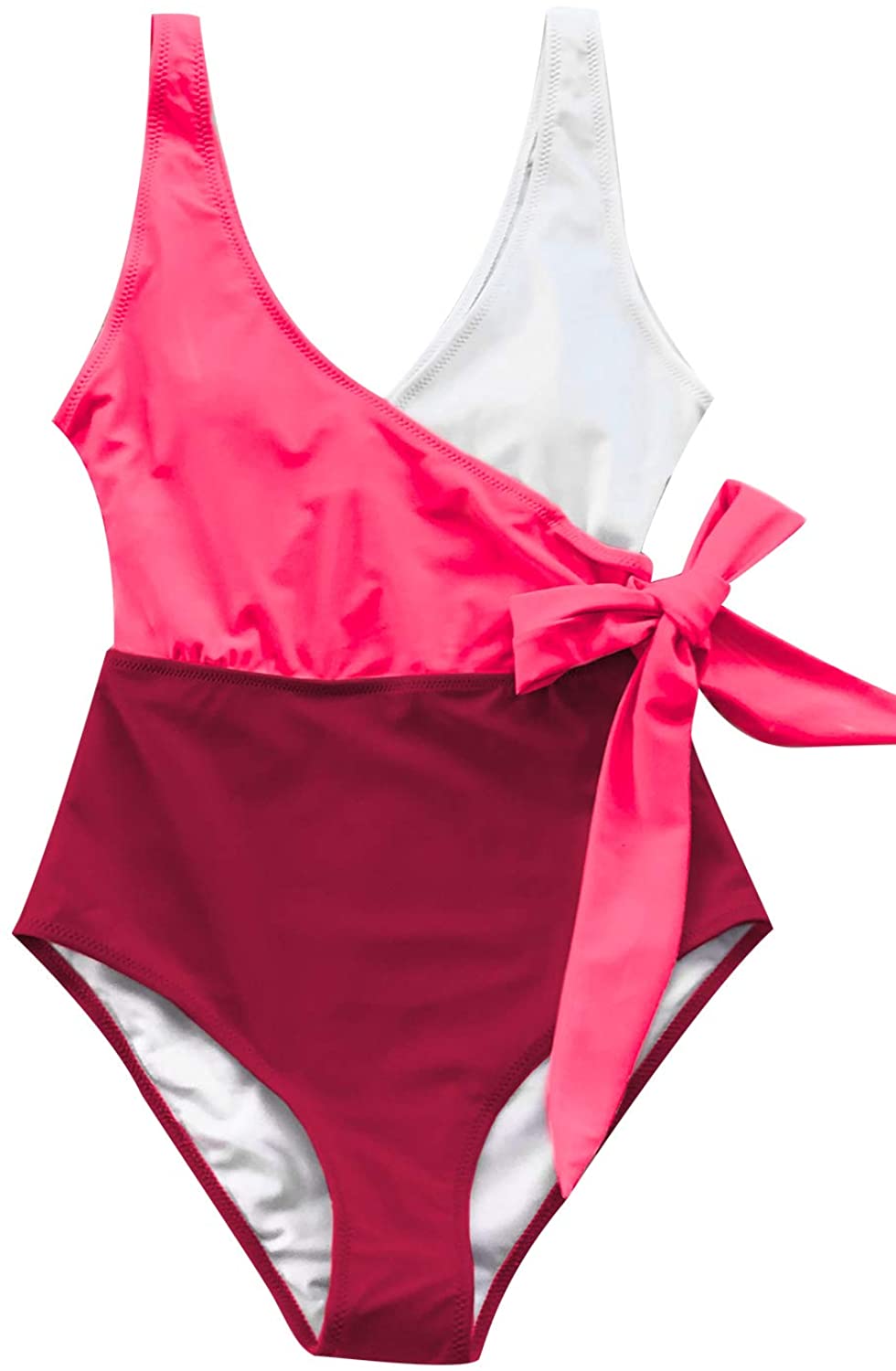 cupshe orange and white bowknot