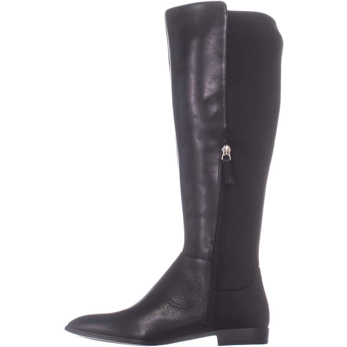 Nine West Womens Owenford Pointed Toe Knee High Riding Boots Black Size 75 5w Ebay 6353