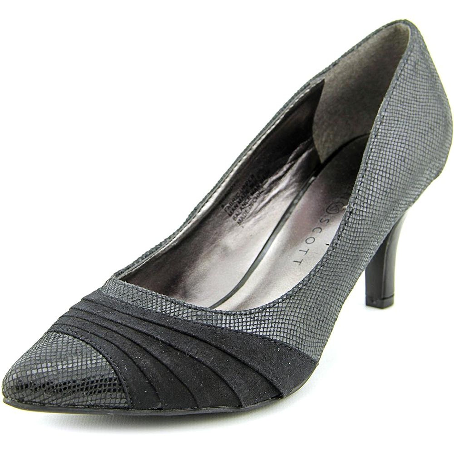 Karen Scott Womens Gladdys Crocodile Pointed Toe Classic Pumps Black Size 10.0 Karen Scott Womens Gladdys Crocodile Pointed Toe Classic Pumps Black Size 10.0