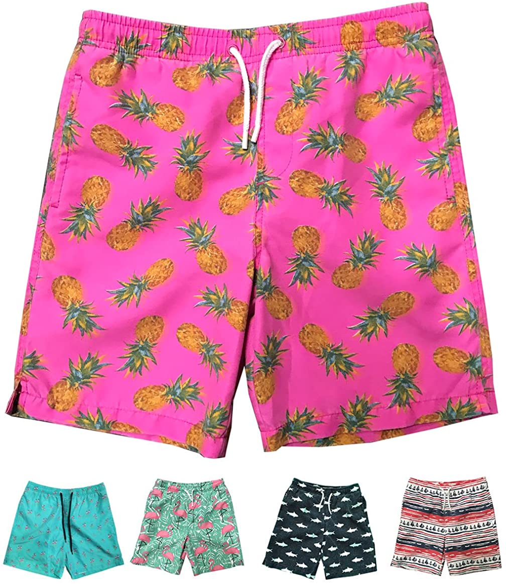 boys pineapple swim shorts