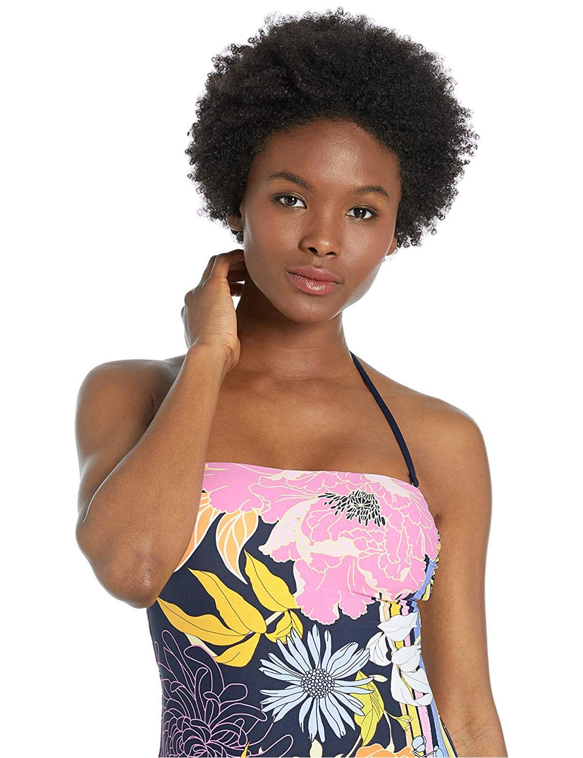 trina-turk-women-s-bandeau-one-piece-swimsuit-black-bali-multicolor-size-8-0-ebay