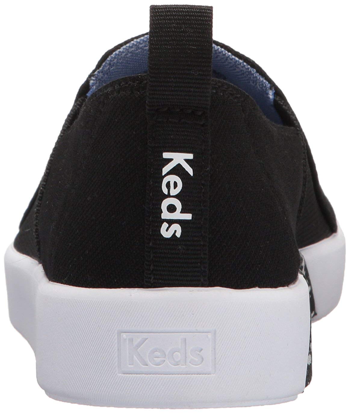 black leather keds slip ons