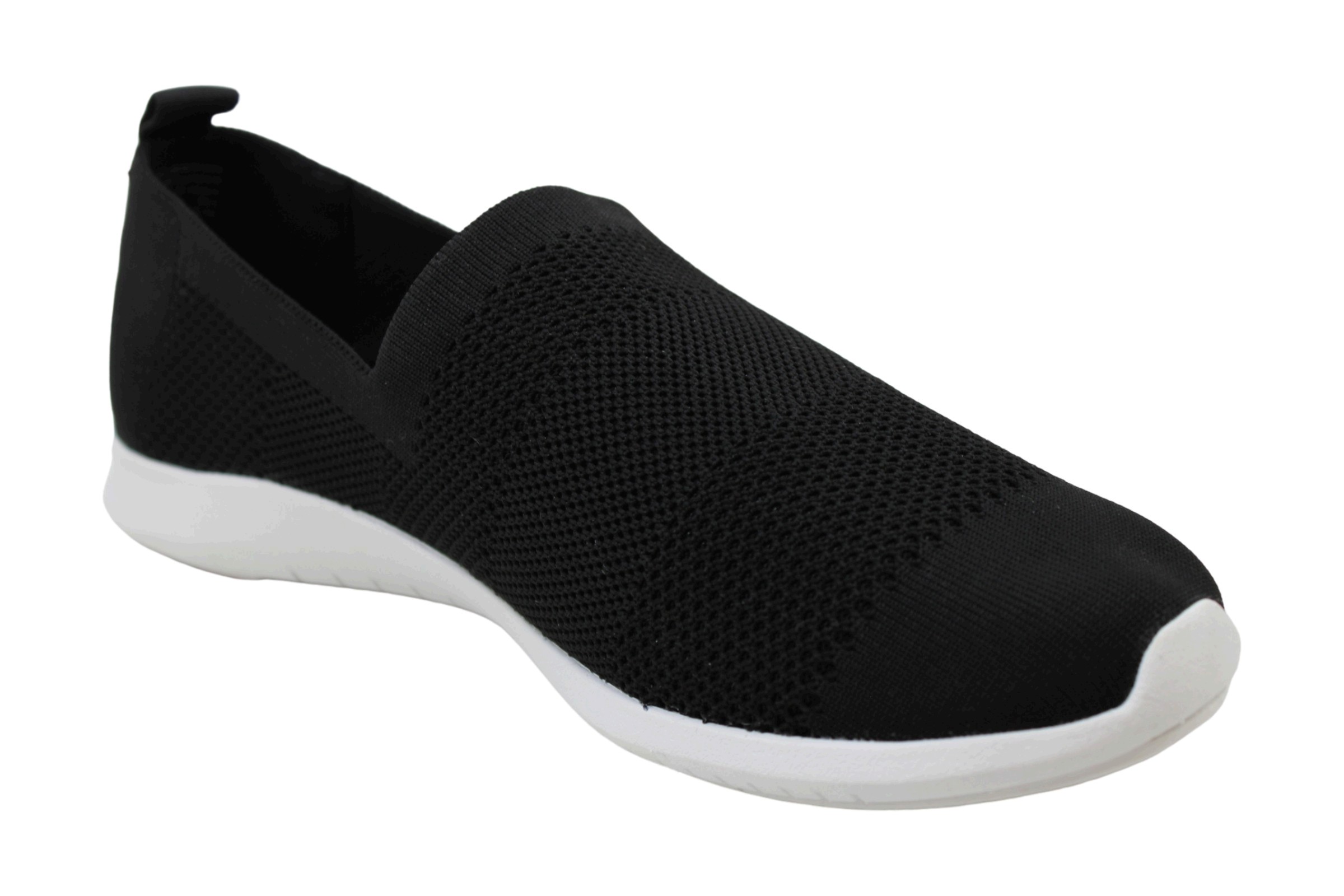 Ideology Womens Masonn Low Top Pull On Walking Shoes, Black/White, Size ...