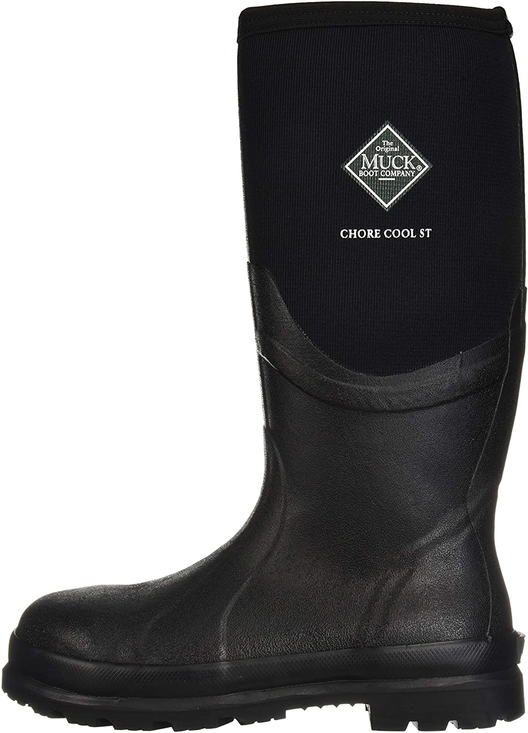 Muck Boot Company Men's Chore Cool Steel Toe Socks, Black, Size 11.0
