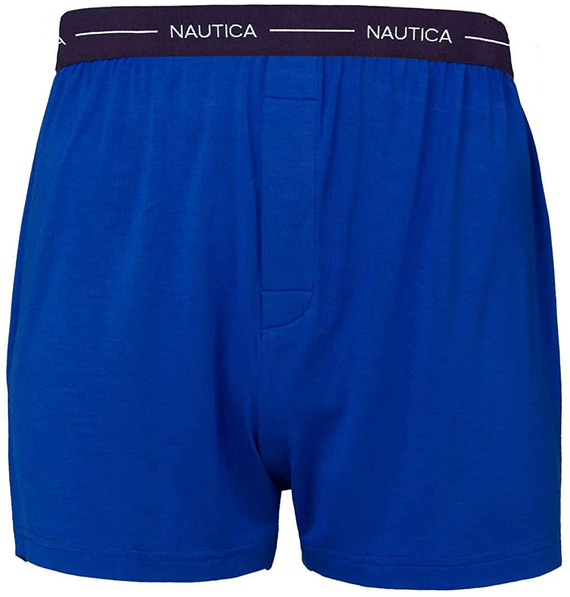 Nautica Men's Boxer Modal Cotton Fit Boxer with Functional, Blue, Size